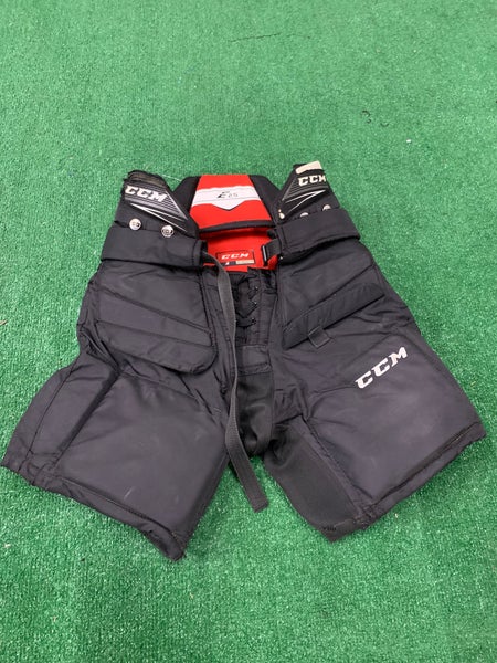 Black Junior Large CCM E2.5 Hockey Goalie Pants (Used)
