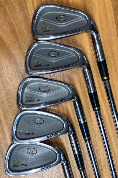 Cobra King Oversize Right Handed Iron Set Stiff Flex 5 Pieces #4,7,8,9,PW