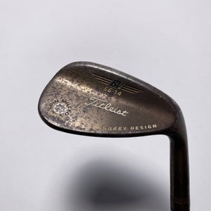Titleist Vokey Spin Milled SM4 Chrome Raw Sand Wedge 56* 14 Wedge Steel Mens RH