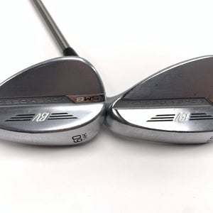 Titleist Vokey SM8 Tour Chrome Wedge Set 56* 14 | 60* 14 SteelFiber Stiff RH