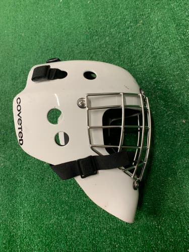 White Junior Coveted Mask Goalie Mask (Used)