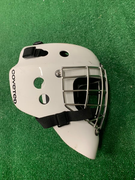 White Junior Coveted Mask Goalie Mask (Used)