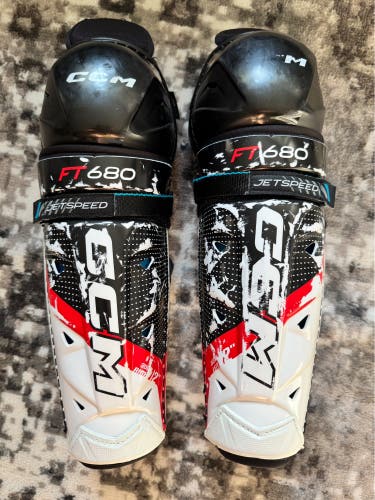 Junior CCM Jetspeed FT680 12" Shin Pads (Used)