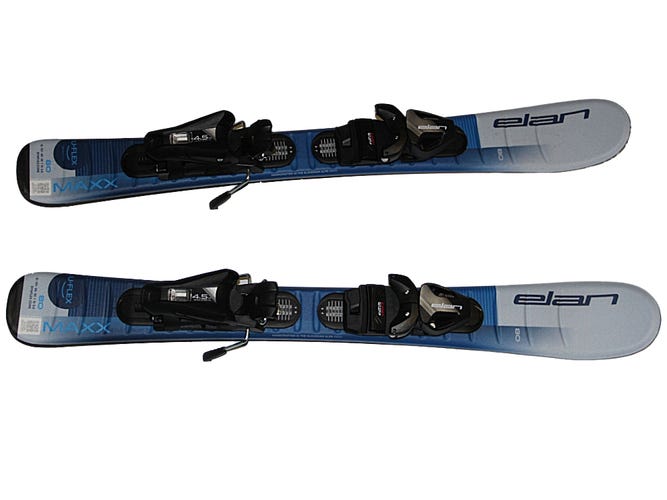 NEW 2026  Elan Maxx Kid's Skis 80cm  blue with EL 4.5 GW adjustable Bindings on skis
