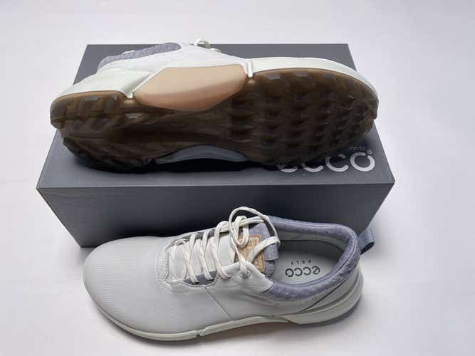 ECCO Golf Biom H4 Golf Shoes White Gray Women's SZ 7 (108203 59021)