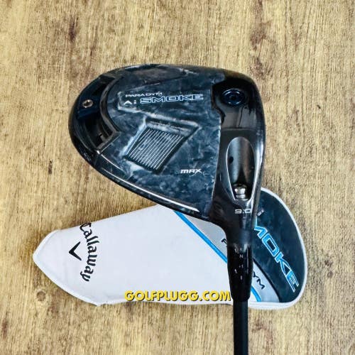 9 Driver- Callaway Ai Smoke Max w/ Headcover / Tensei, Stiff Flex (2309)