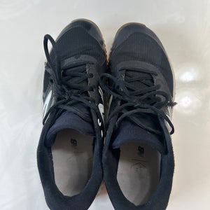 Black Men's Size M 8.0 (W 9.0) Adult New Balance Low Top Turf Cleats (Used)