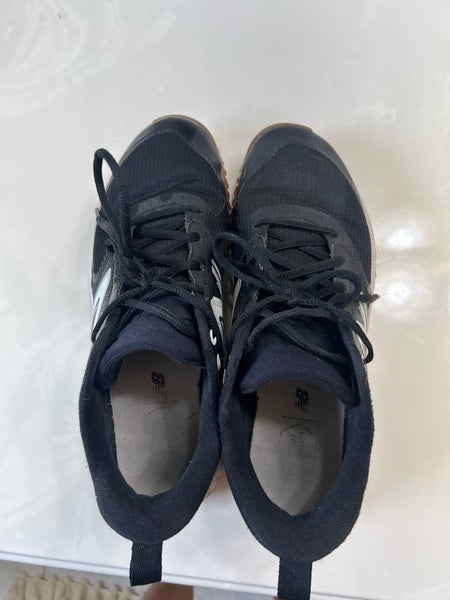 Black Men's Size M 8.0 (W 9.0) Adult New Balance Low Top Turf Cleats (Used)