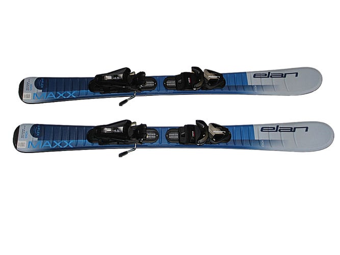 NEW 2026  Elan Maxx Kid's Skis 100cm  blue with EL 4.5 GW adjustable Bindings on skis