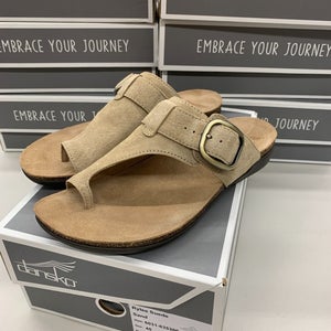 Dansko Rylee Suede Slide Women's Sandal Sand 37 38 39 40 41 Brown Tan