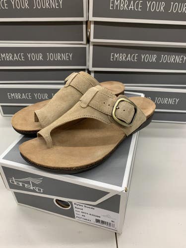 Dansko Rylee Suede Slide Women's Sandal Sand 37 38 39 40 41 Brown Tan