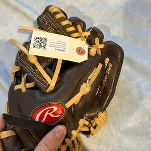 Brown Rawlings Highlight Series RH Infield Baseball Glove 10.5" (Used)