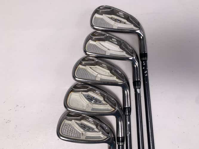 Cobra AMP Cell Silver Iron Set 5-PW 53g Senior Graphite Mens RH No 9 iron