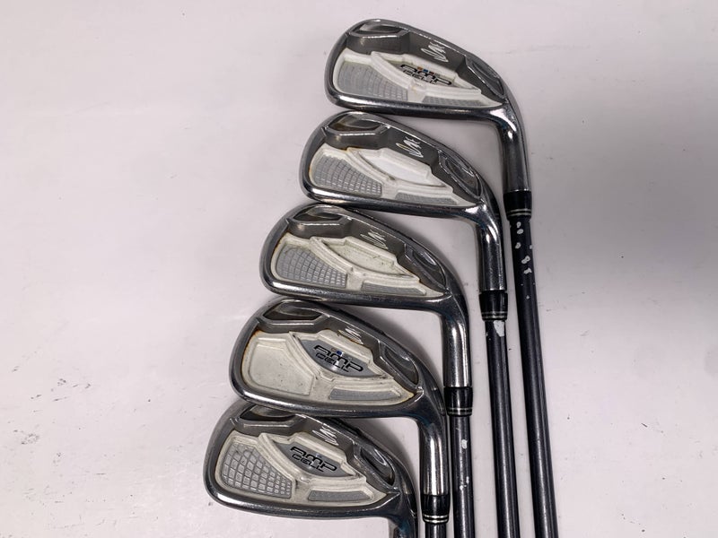 Cobra AMP Cell Silver Iron Set 5-PW 53g Senior Graphite Mens RH No 9 iron