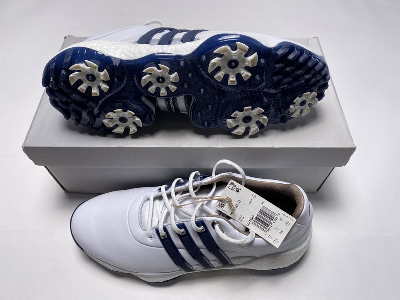 Adidas Tour 360 22 Golf Shoes White Navy Men's SZ 11.5 (GV7247)