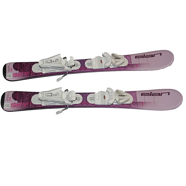 Elan Sky Kids Ski Girls 80cm with Size Adjustable EL 4.5 GW Bindings on skis