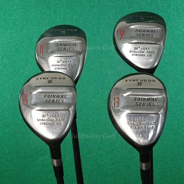Synchron II Fairway Series 28 9+, 31 11+, 34 13+ & 37 15+ Woods SET OF 4