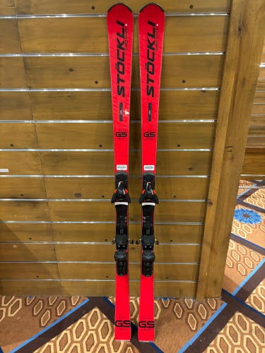 2025 Stockli Laser GS skis with Integrated Salomon Bindings 175cm