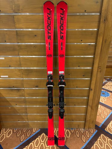 2025 Stockli Laser GS skis with Integrated Salomon Bindings 182cm