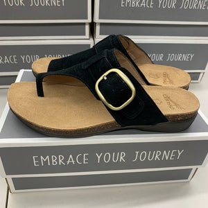 Dansko Rylee Suede Slide Women's Sandal Black 37 38 39 40 41 Leather Suede Upper