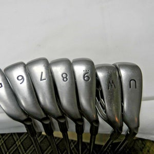 PING G15 IRON SET 5 - PW UW FACTORY AWT STEEL SENIOR FLEX WHITE DOT STD LENGTH