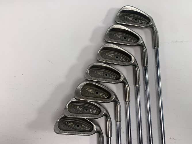 Ping Eye 2 Iron Set 3-9 Black Dot KT-Shaft Regular Steel Mens RH
