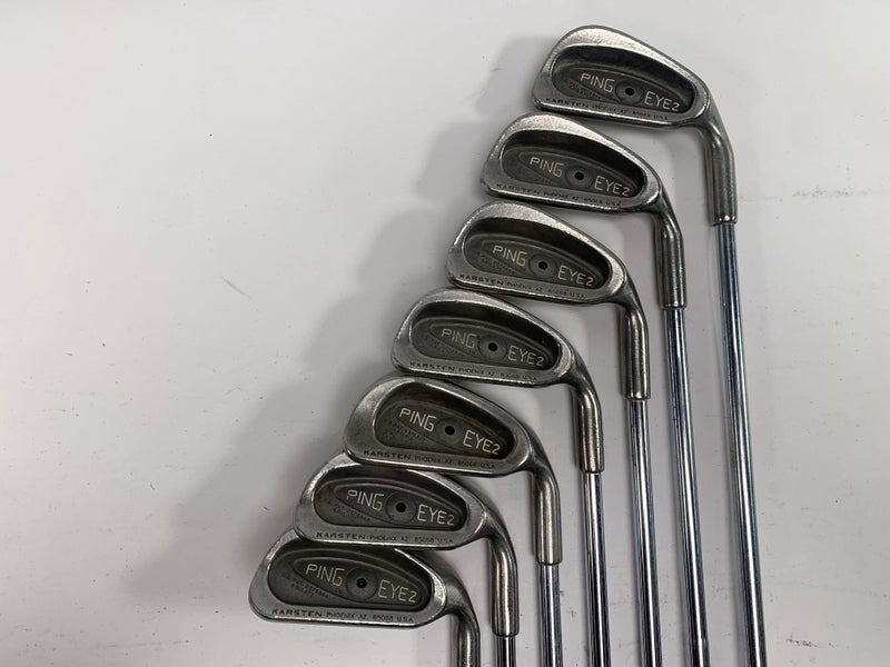 Ping Eye 2 Iron Set 3-9 Black Dot KT-Shaft Regular Steel Mens RH