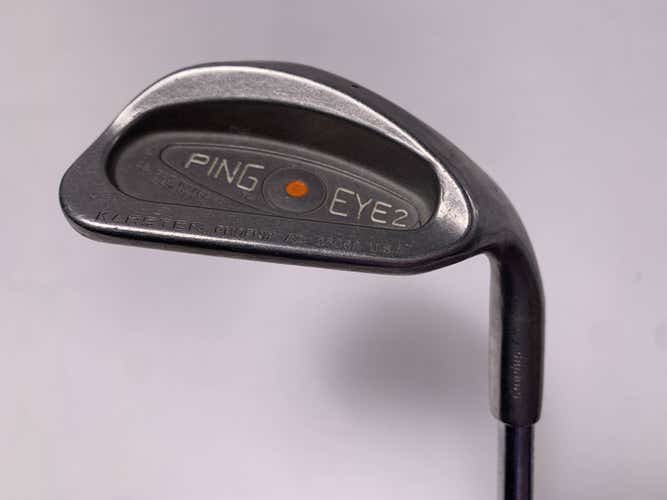 Ping Eye 2 Sand Wedge SW Orange Dot 2* Flat Karsten ZZ-Lite Wedge Steel Mens RH