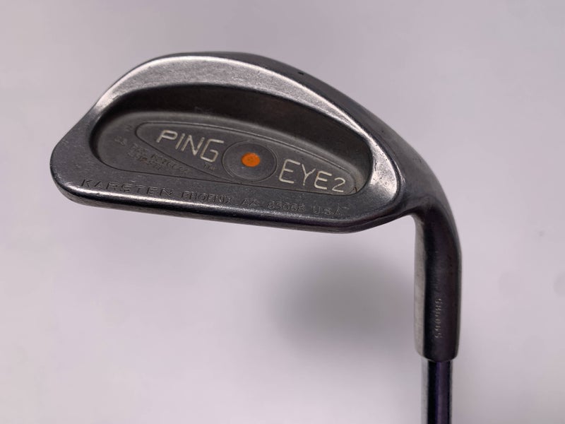 Ping Eye 2 Sand Wedge SW Orange Dot 2* Flat Karsten ZZ-Lite Wedge Steel Mens RH