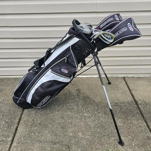 USKG TS Tour Series V5 Complete 11 Club Set With Bag Left Handed LH 60" Players