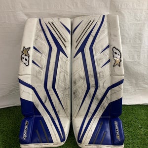White 29" Intermediate Brian's G-Netik X5 Goalie Leg Pads (Used)