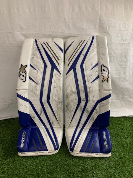 White 29" Intermediate Brian's G-Netik X5 Goalie Leg Pads (Used)