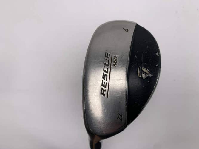 TaylorMade Rescue Mid 4 Hybrid 22* Stiff Graphite Mens LH
