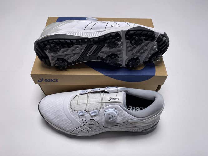 Asics Gel-Course Duo BOA Golf Shoes White Black Men's SZ 10.5 (1111A213-101)