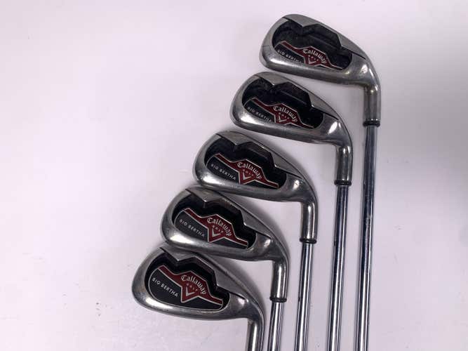 Callaway Big Bertha 2006 Iron Set 4-8 Uniflex Steel Mens RH