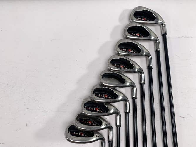 Callaway Big Bertha 2004 Iron Set 3-PW+GW+SW RCH 75i Regular RH No 5 iron
