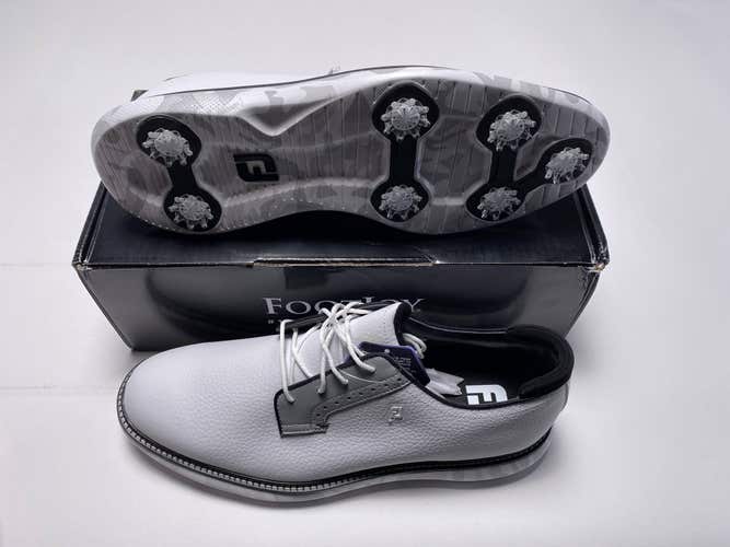 FootJoy FJ Traditions Blucher Camo Golf Shoes White Gray Men's SZ 13 (57953)