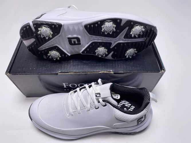 FootJoy FJ Tour Rival Golf Shoes White Black Men's SZ 9 (56958)