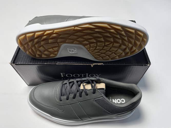 FootJoy Contour Casual Golf Shoes Charcoal Gray White Men's SZ 12 (54375)