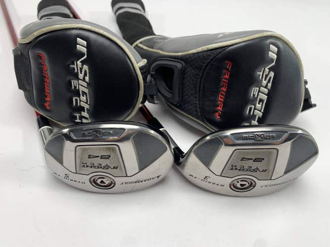 Adams Idea Tech A4 3 & 5 Hybrid Set 19* 25* Matric Ozik 70g Stiff Mens RH HC