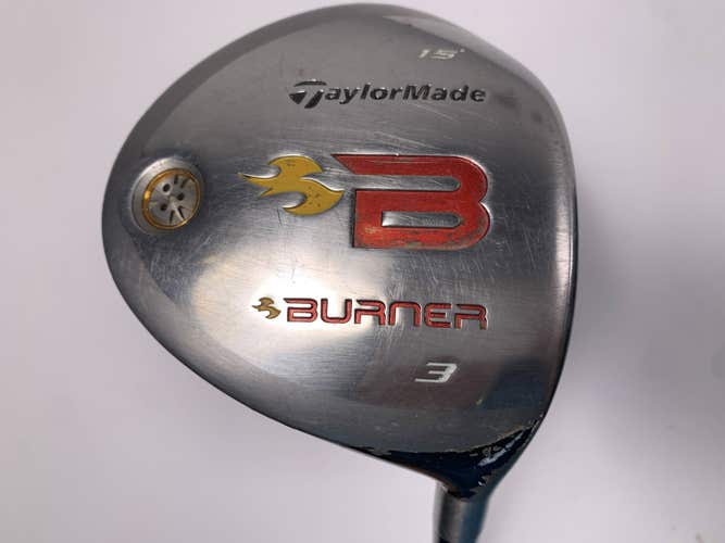 TaylorMade Burner 2008 3 Fairway Wood 15* REAX 49g Regular Mens RH Midsize Grip