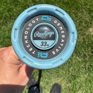 Rawlings Clout AI Alloy BBCOR Certified Bat (-3) 30 oz 33" (New)