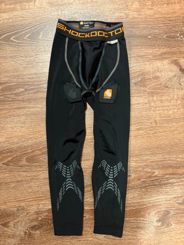 Black Small Boys Shock Doctor Compression Pants 363 (Used)