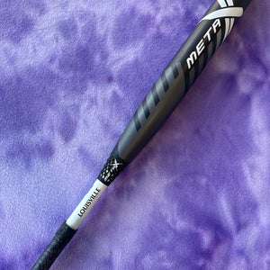 Black 2022 Louisville Slugger Meta Composite Bat (-9) Composite 24 oz 33" (Used)