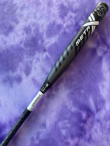 Black 2022 Louisville Slugger Meta Composite Bat (-9) Composite 24 oz 33" (Used)