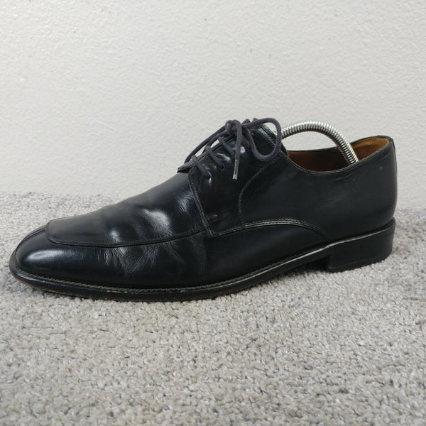 Mezlan Carmichael Mens Size 9.5 Dress Shoes Black Leather Derby Oxfords Spain