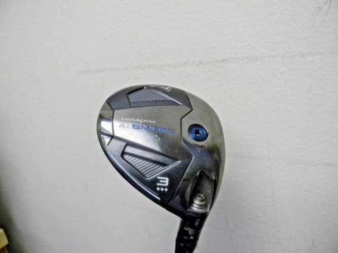 NICE CALLAWAY PARADYM Ai SMOKE TRIPLE DIAMOND FAIRWAY #3 DENALI BLACK 70 X STIFF