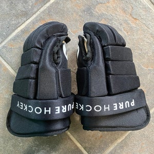 Black Youth Pure Hockey Gloves 10" (Used)