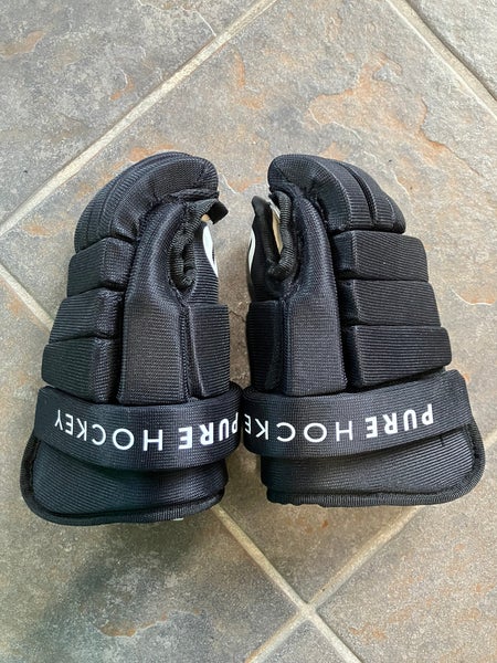Black Youth Pure Hockey Gloves 10" (Used)