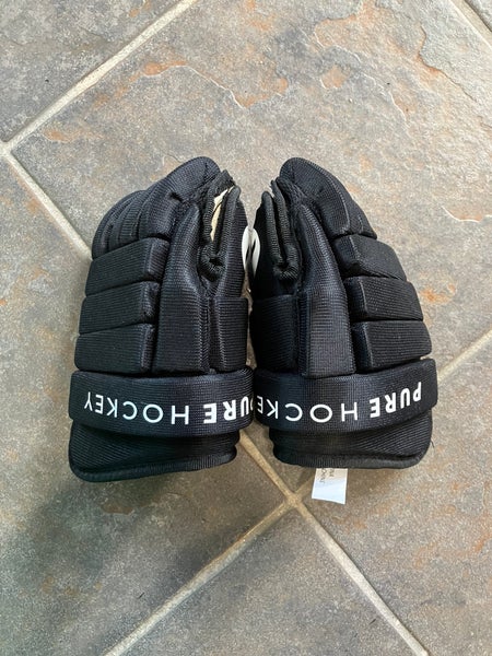 Black Youth Pure Hockey Gloves 10" (Used)